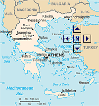 Map of Greece