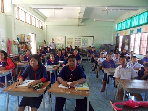 Children in a classroom in Thailand.
