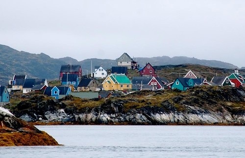 A colorful town in Greenland.