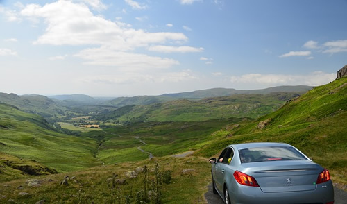 Car rentals in Europe are not always cheap, but offer the flexibility to explore off-the-beaten-path, here in the Lake District of England.