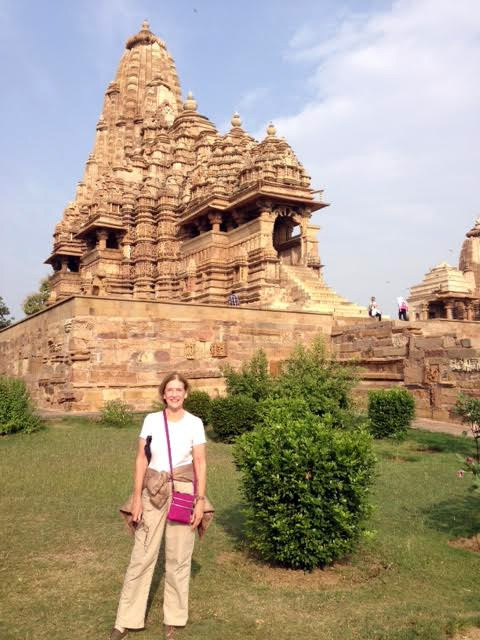 Phyllis in India on a women group tour.