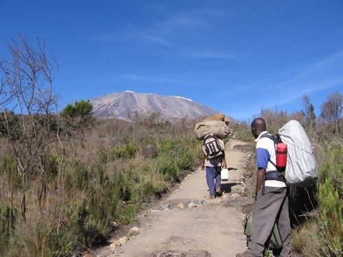 Trek to Kilimanjaro, Kenya.