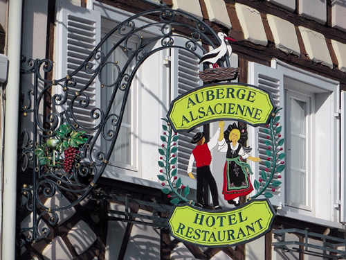 An inn in Alsace, known for its great cuisine.