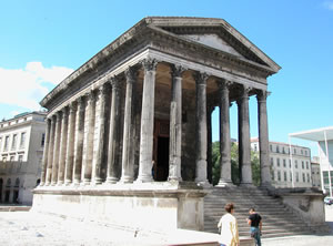 Romen Temple in Nimes, Provence, France