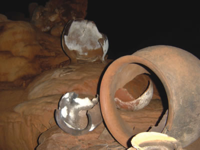 Mayan pottery in Belize