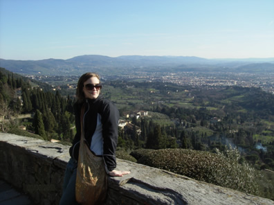 Fiesole, a small village overlooking Florence, Italy.