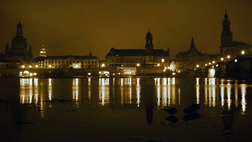 Dresden, Germany at Night.
