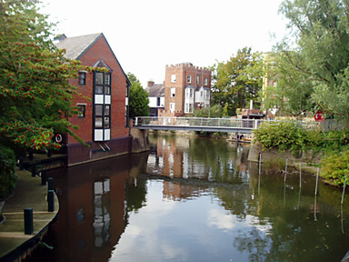 The Isis river in Oxford