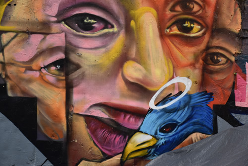 street art in Medellin's Comuna 13