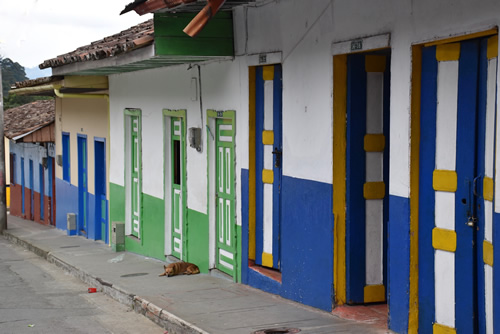 Street in Pijao, Colombia: Slow City