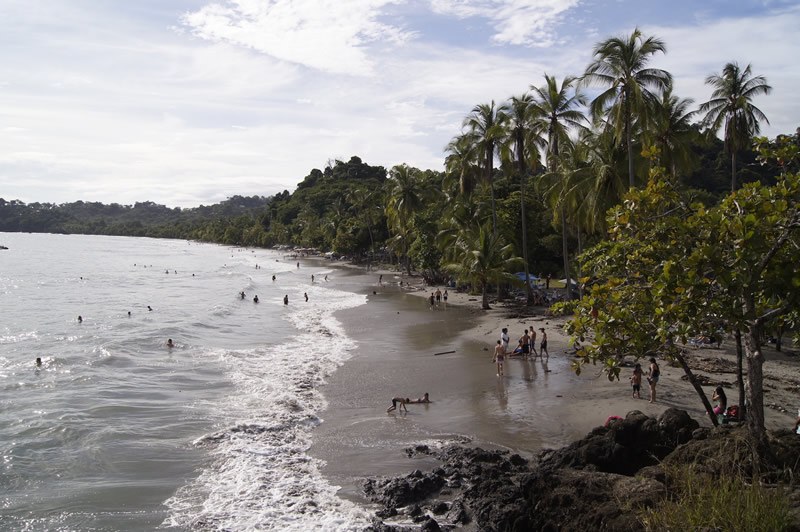 Locals enjoying a beach day