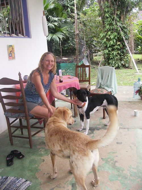 The author at home at Playa Chiquita back in 2012