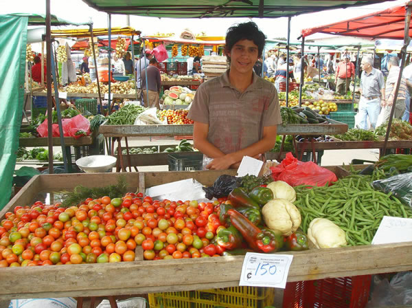 You can't help but feel happy at the weekly feria