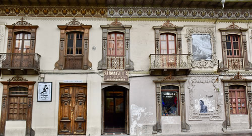 The elaborate woodwork of colonial houses