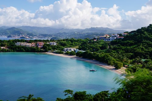 Morne Rouge beach in Grenada.