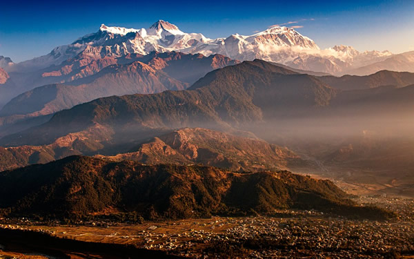 Himalaya mountains in Bhutan.
