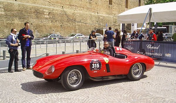 Vintage Ferrari racing car