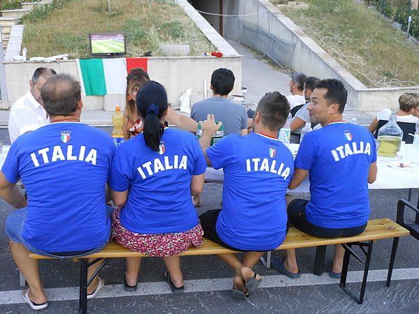 World Cup neighborhood party in Italy