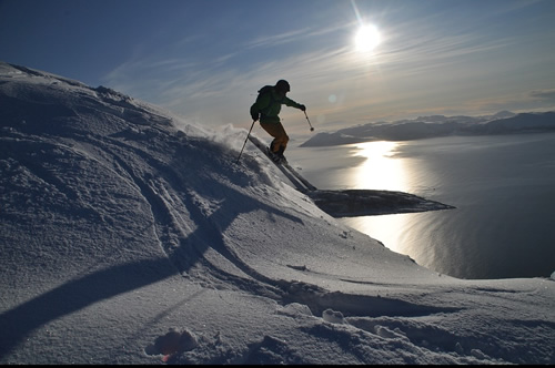 Skiing in Norway.