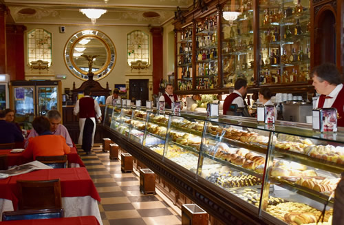 Interior of 'Versailles' pastry shop in Lisbon