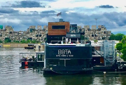 Bota Bota, a floating spa in Old Montreal