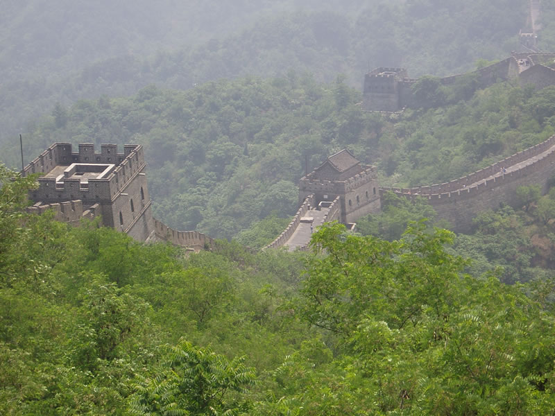 A section of the Great Wall of China