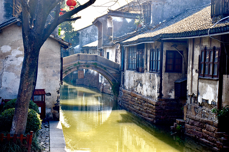 Canal in Zhoushuang, China
