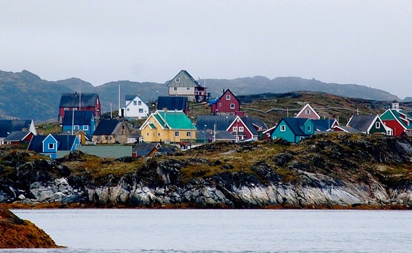 Colorful Houses in Greenland.