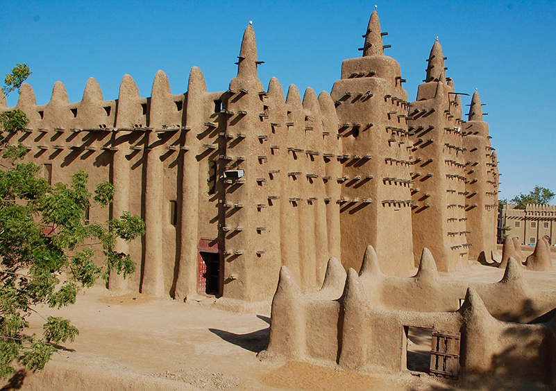Spiked mosque in Mali