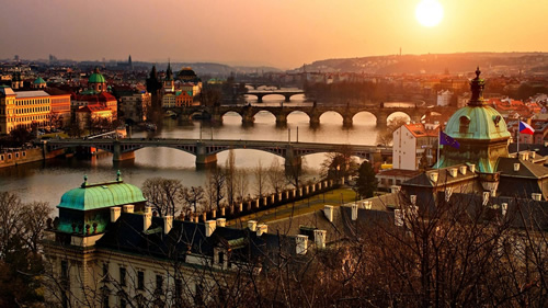 Prague Panorama for cultural travel