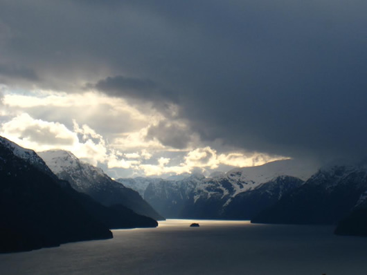 Sunset over Lake Nahuel Huapi