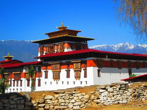 Bhutan fortress Paro Dzong
