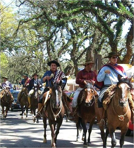 Gaucho parade in Brazil.