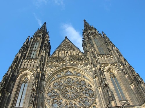 The St. Vitus Cathedral in Prague.