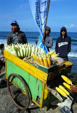 Oceanside corn vendors.