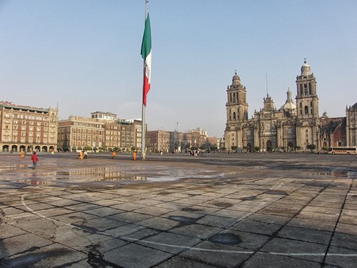 Mexiko City Zócalo-Platz