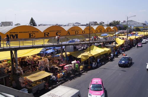 A public market so common in Mexico