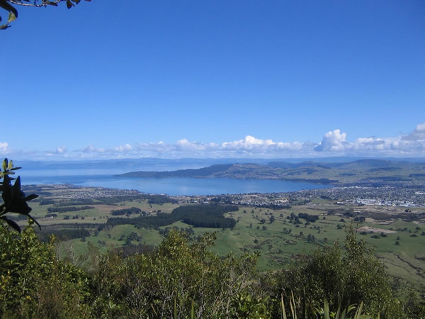 View of Lake Taupo New Zealand