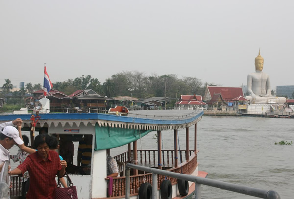 The boat to Koh Kret Island, Bangkok, Thailand.
