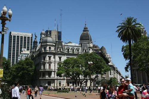 A square in Buenos Aires