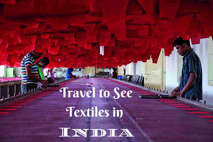 Travel to see textiles in India