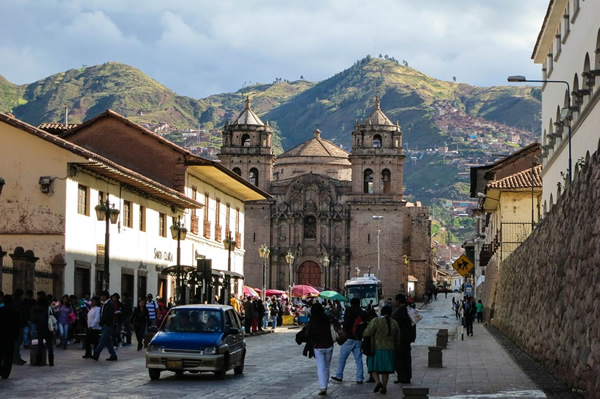 Street scene in Cusco, Peru.