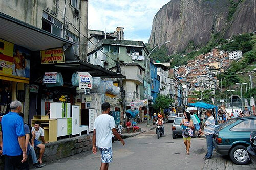 Rocinha favela in Rio de Janeiro, Brazil
