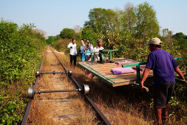 Bamboo train at Battambang
