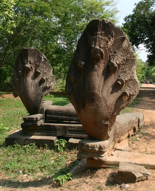 Naga temple guardians in Cambodia