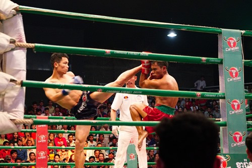 Khmer kickboxing match