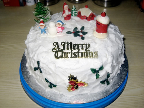 Christmas cake in England.