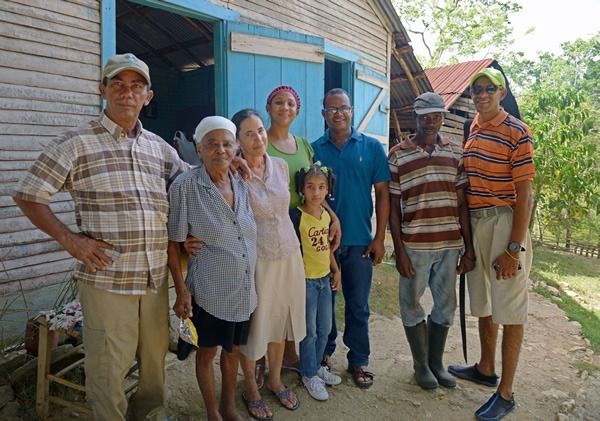 We met our tour guide Juanin's (far right) family while on the hike