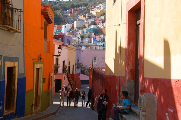 Winding streets of Guanajuato