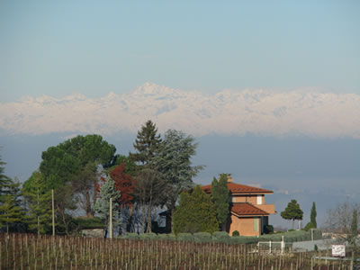 View of house in Piemonte, Italy